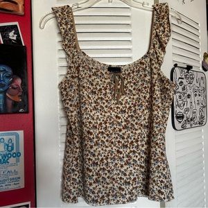 Adorable Talent cream floral print blouse